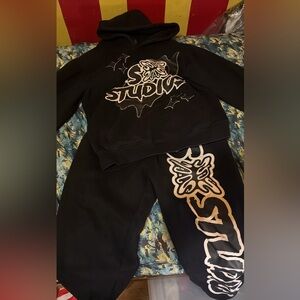 black sb studios sweatsuit